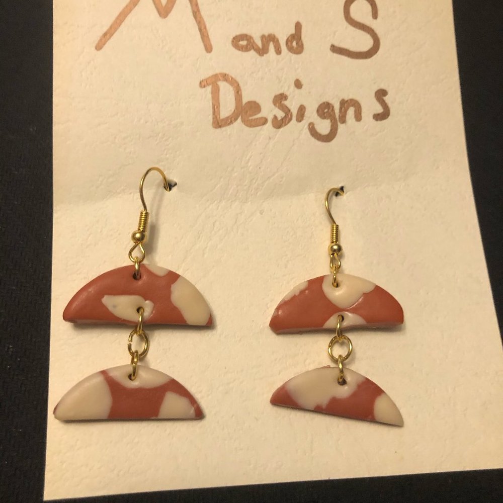 Polymer clay earrings